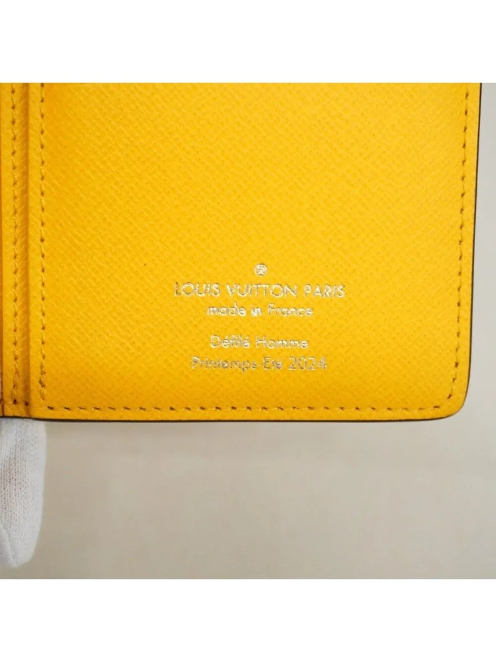 Louis Vuitton Wallet Damier Pop Portefeuille Brazza NM Yellow Brown